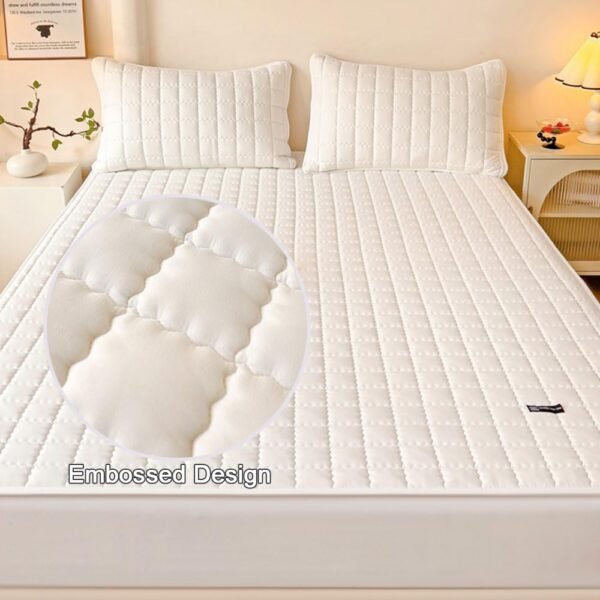 Waterproof Mattress Cover, Soft Comfortable Breathable Mattress Protector, Bedding Supplies for Bedroom, Guest Room, Apartment, School, Home – Bild 4