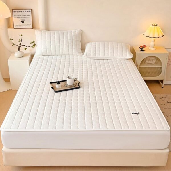 Waterproof Mattress Cover, Soft Comfortable Breathable Mattress Protector, Bedding Supplies for Bedroom, Guest Room, Apartment, School, Home – Bild 2