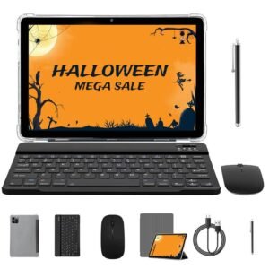 10.1" Android Tablet Set – 8-Core, 8GB RAM, 64GB Storage, Includes Bluetooth Keyboard & Mouse, Portable Smart Device